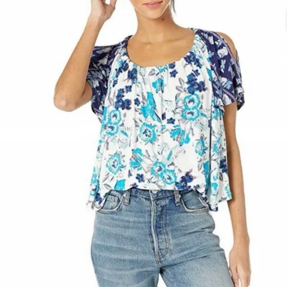 Free People Baja Babe Tee Ivory